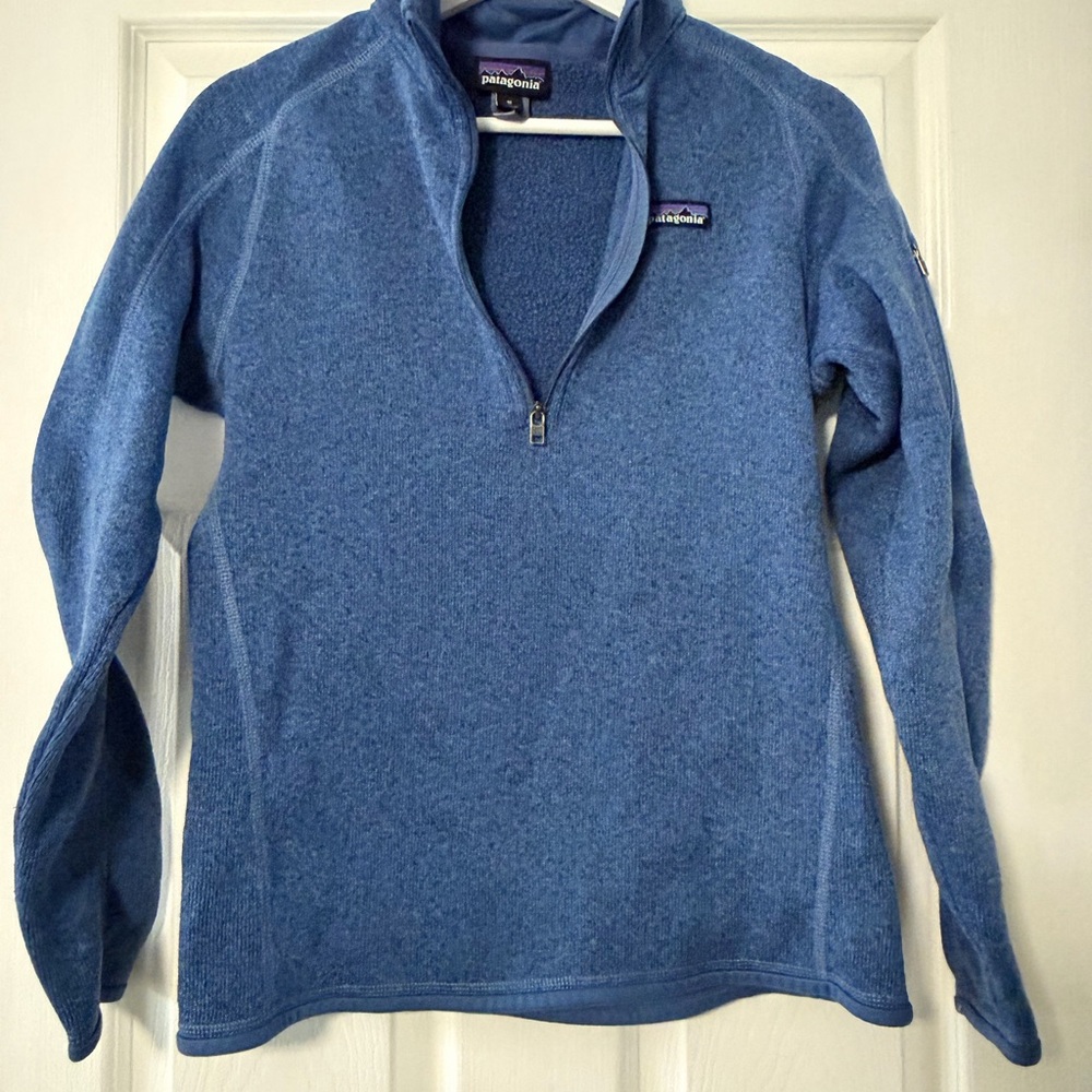 Patagonia Blue Fleece Quarter Zip